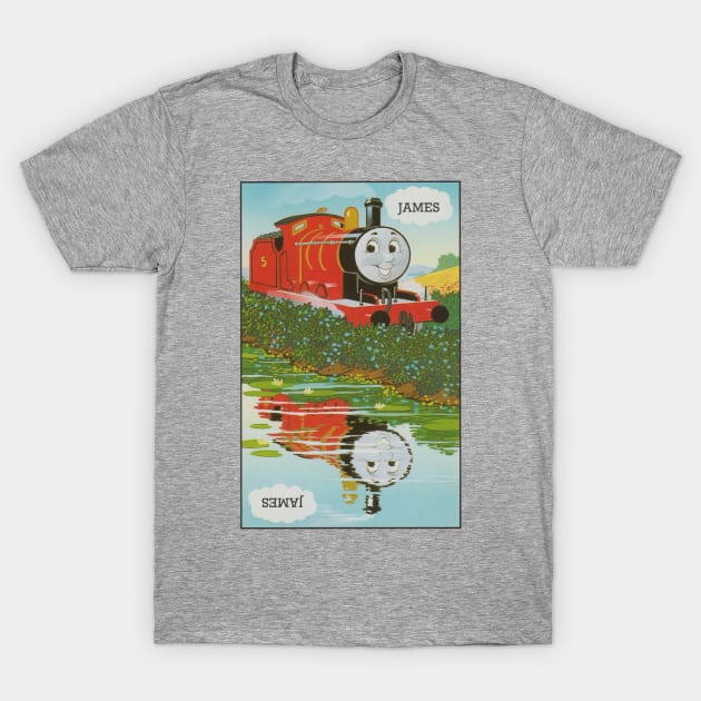 James the Red Engine Vintage Card T-Shirt by sleepyhenry